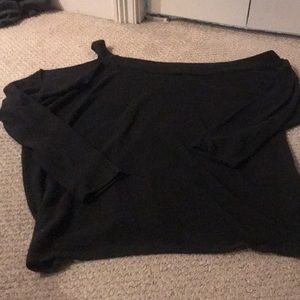 Oversized off the shoulder lightweight top